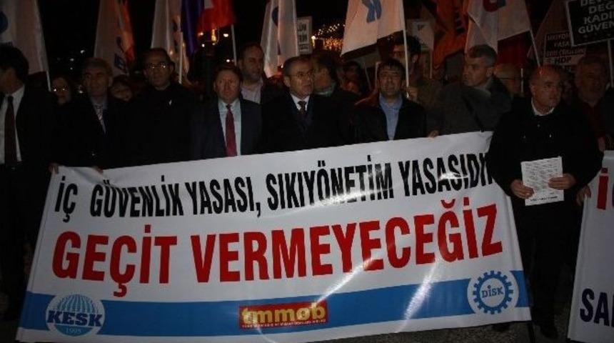 &rsquo;i&ccedil; G&uuml;venlik Yasa Tasarısı&rsquo;na Protesto