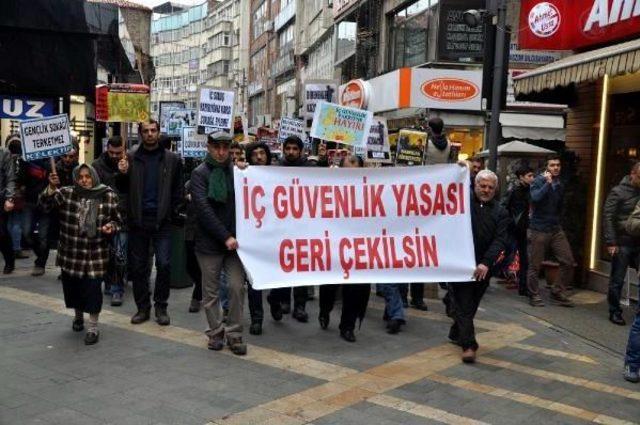 Trabzon’Da, İç Güvenlik Yasa Tasarısı’Na Tepki Yürüyüşü