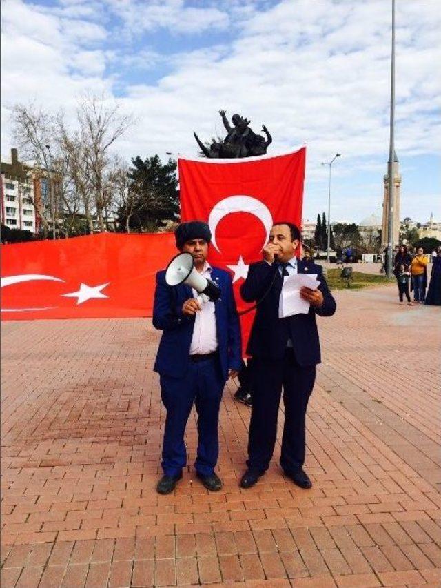 Milliyetçi Türkiye Partisi’nin Yürüyüşünde Gerginlik