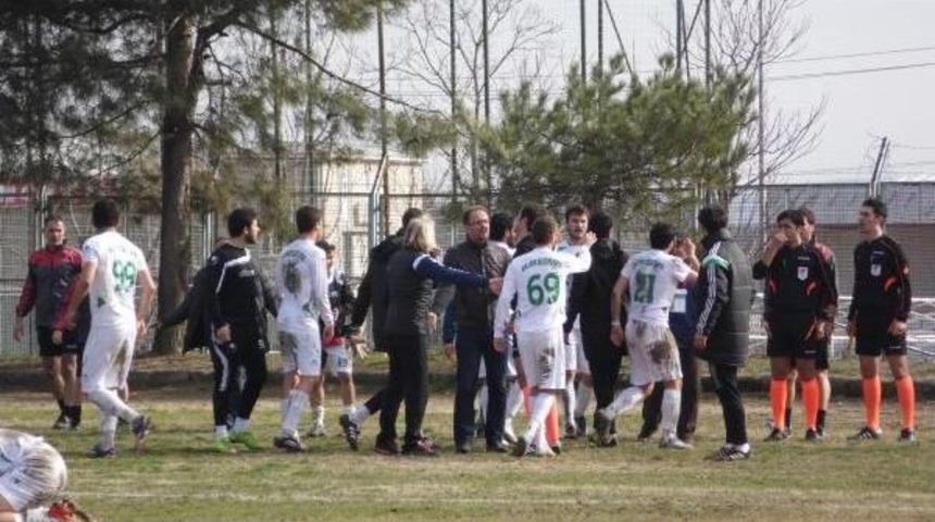 Tekirdağ'da Amat&ouml;r Lig Ma&ccedil;ında Gerginlik