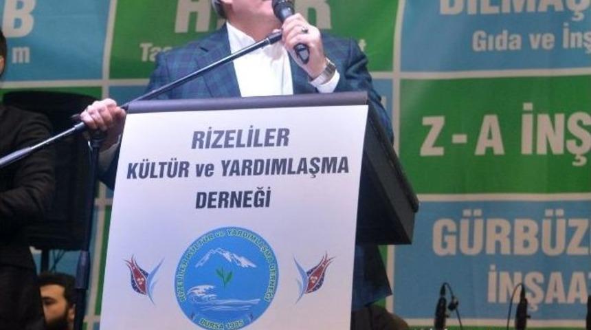 Bursa&rsquo;da Rizeliler Gecesi