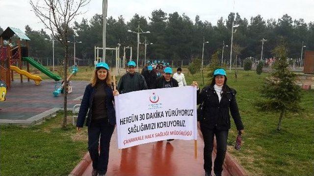 Çanakkale’de Sağlıklı Yaşam Yürüyüşü