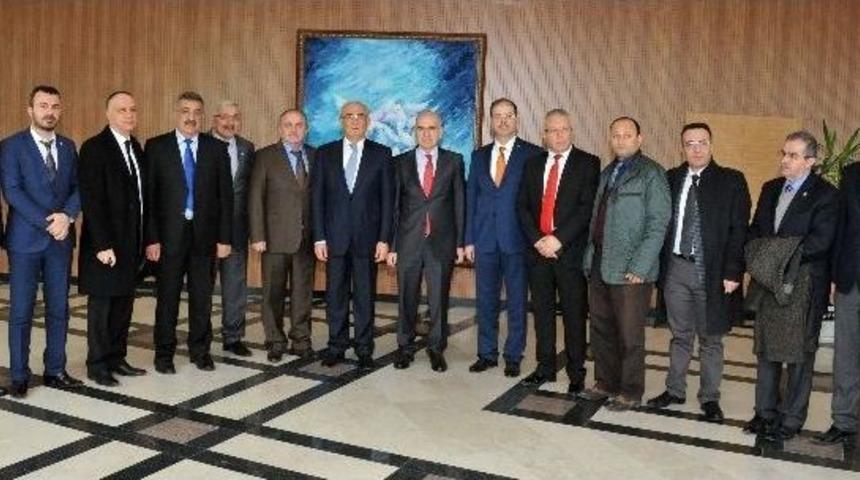 Ssmmmo Yönetimi, Başkan Yılmaz’ı Ziyaret Etti
