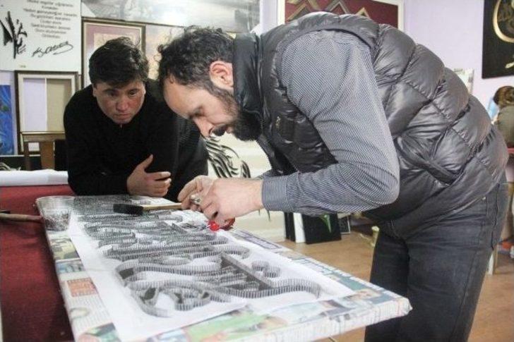 Çivi İle Teli Sanata Dönüştürüyorlar G1