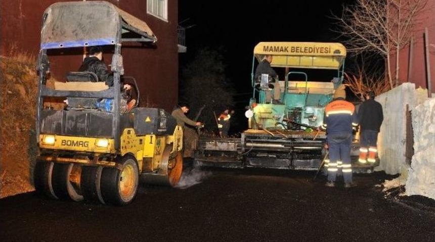 Mamak&rsquo;ta Asfalt &Ccedil;alışmaları T&uuml;m Hızıyla S&uuml;r&uuml;yor