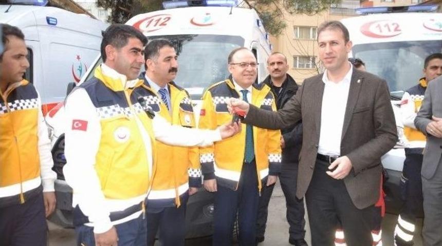 Siirt’te Sağlık Filosuna 8 Ambulans Eklendi