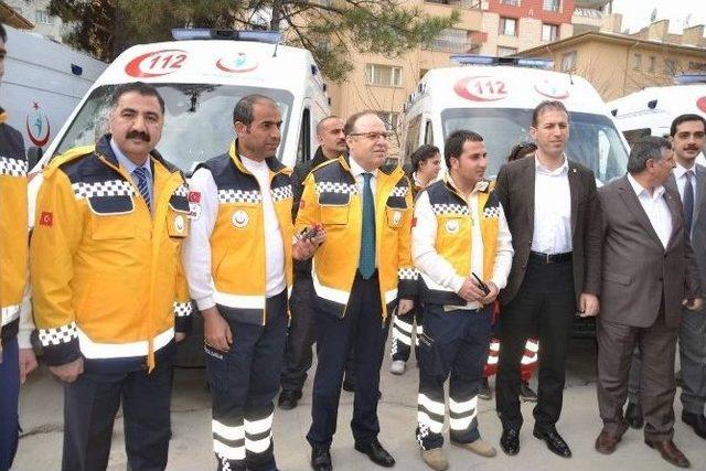 Siirt’te Sağlık Filosuna 8 Ambulans Eklendi