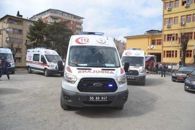 Siirt’te Sağlık Filosuna 8 Ambulans Eklendi