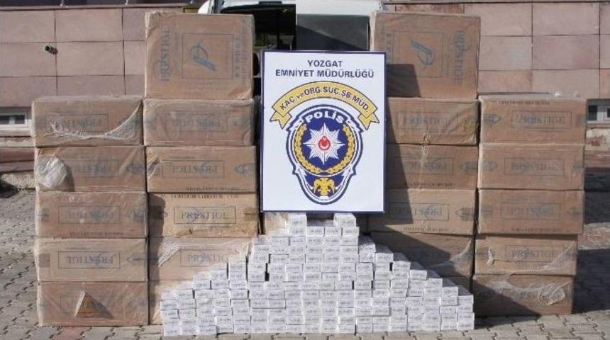 Yozgat Emniyet 15 Bin Paket Ka&ccedil;ak Sigara Yakaladı