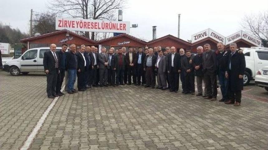Orhan Aydın Ak&ccedil;akoca&rsquo;da Muhtarlardan Destek İstedi