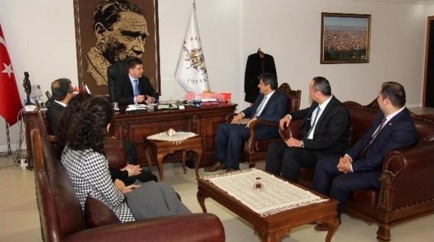 Afad Y&ouml;neticileri, Başkan Ercengiz&rsquo;i Ziyaret Etti