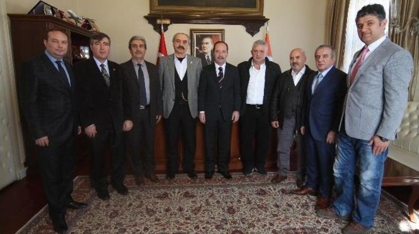 Kırkpınar Ağalarından Edirne Belediye Başkanı G&uuml;rkan&rsquo;a Ziyaret