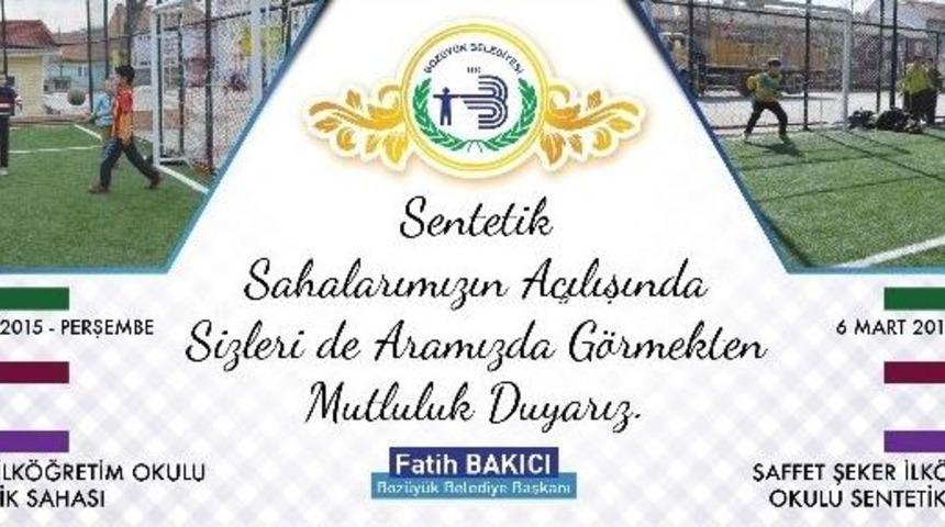 Boz&uuml;y&uuml;k&rsquo;te 2 Yeni Sentetik Saha Daha Hizmete Giriyor