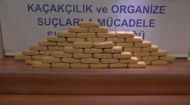 &Ccedil;orap İ&ccedil;inden 35 Kilo Eroin &Ccedil;ıktı 1
