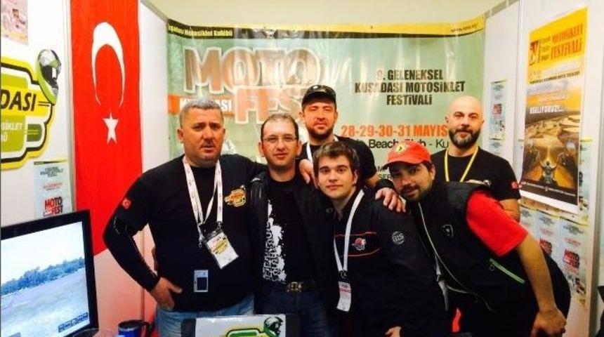 Kuşadası Motosiklet Kul&uuml;b&uuml;nden Kuşadası Tanıtımına Destek