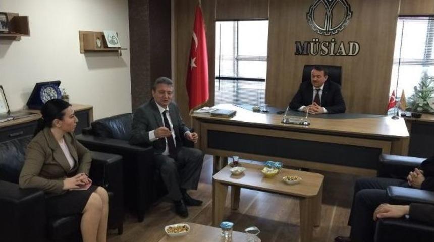 Ak Parti Aday Adayı Orhan Aydın M&uuml;siad&rsquo;ı Ziyaret Etti