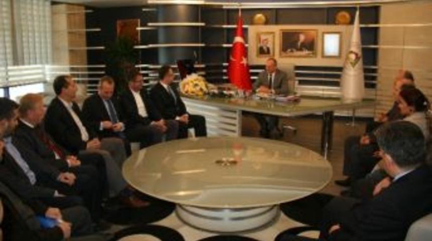 Başkan Mehmet Keleş, Mhp Y&ouml;netimini Ağırladı