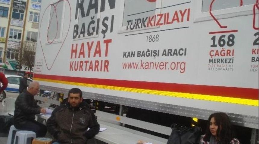 Kızılay Kan Toplama Aracı Aksaray&rsquo;da
