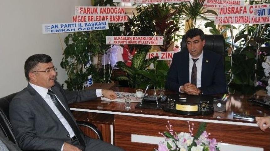 Başkan Akdoğan&rsquo;dan Ziraat Odası Ve S&uuml;t &Uuml;reticileri Birliğine Ziyaret