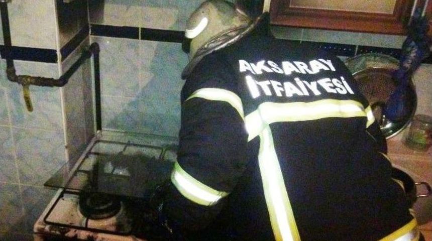 Mutfaktaki Yangın Korkuttu