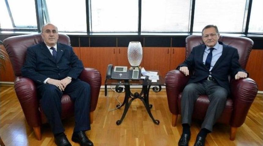 Başkan Uğur, M&uuml;d&uuml;r Boz Ve Başsavcı B&ouml;lek&rsquo;i Ağırladı