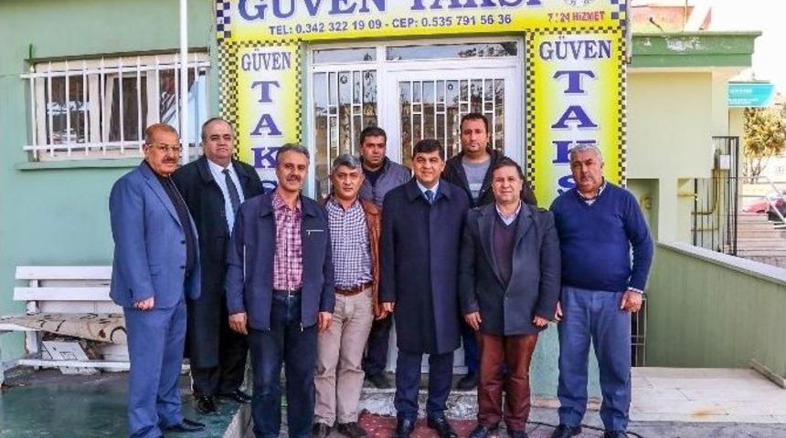 Başkan Fadıloğlu Taksici Esnafını Ziyaret Etti