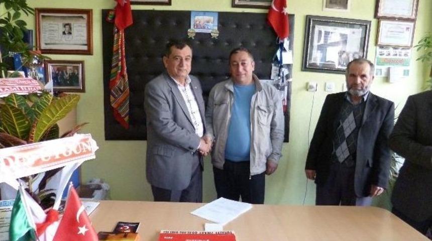 Osmaneli Ziraat Odası Başkanı &Uuml;nver Mazbatasını Aldı