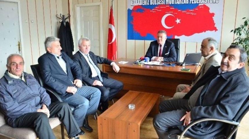Salih Demir&rsquo;den Karadeniz Muhtarlar Federasyonuna Ziyaret