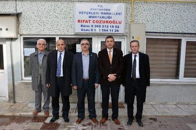 Emin Çınar, Mahalle Muhtarlarını Ziyaret Etti