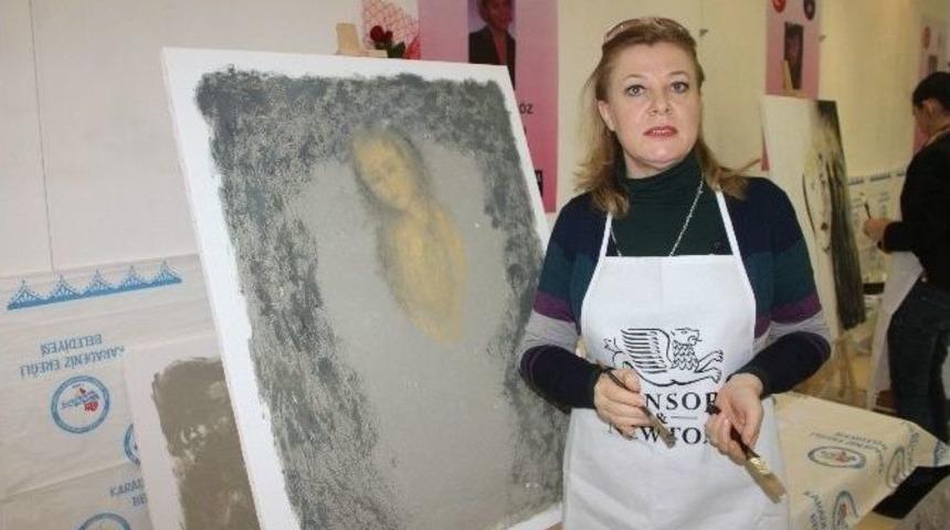 8 &Uuml;lkeden 8 Ressam, Kadına Şiddeti Resimlerle Anlatacak