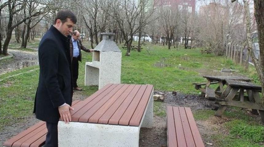 &Ccedil;erkezk&ouml;y Belediye Başkanı Akay Yol &Ccedil;alışmalarını İnceledi