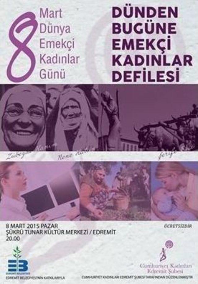 Edremit’te Kadınlar Günü Dolu Dolu Kutlanacak