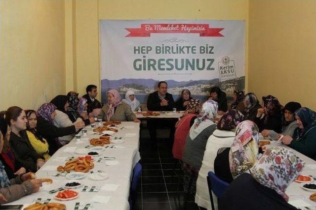 Belediye Başkanı Aksu Kadınlarla Mahalle Toplantılarından Bir Araya Geliyor