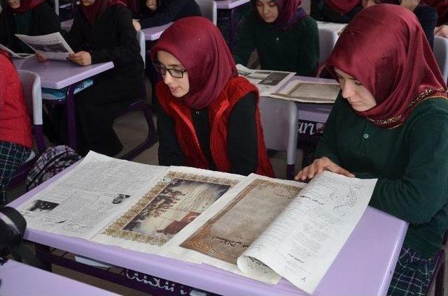 Karaman’da Kız İmam Hatip Lisesi Osmanlıca Gazete Çıkardı