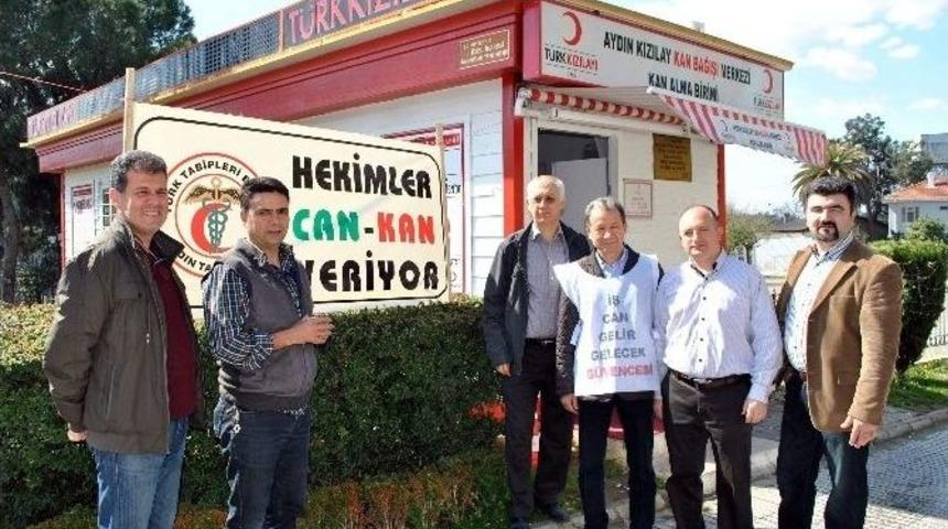 Aydın&rsquo;da Can Veren Hekimler Kan Bağışında Bulundu