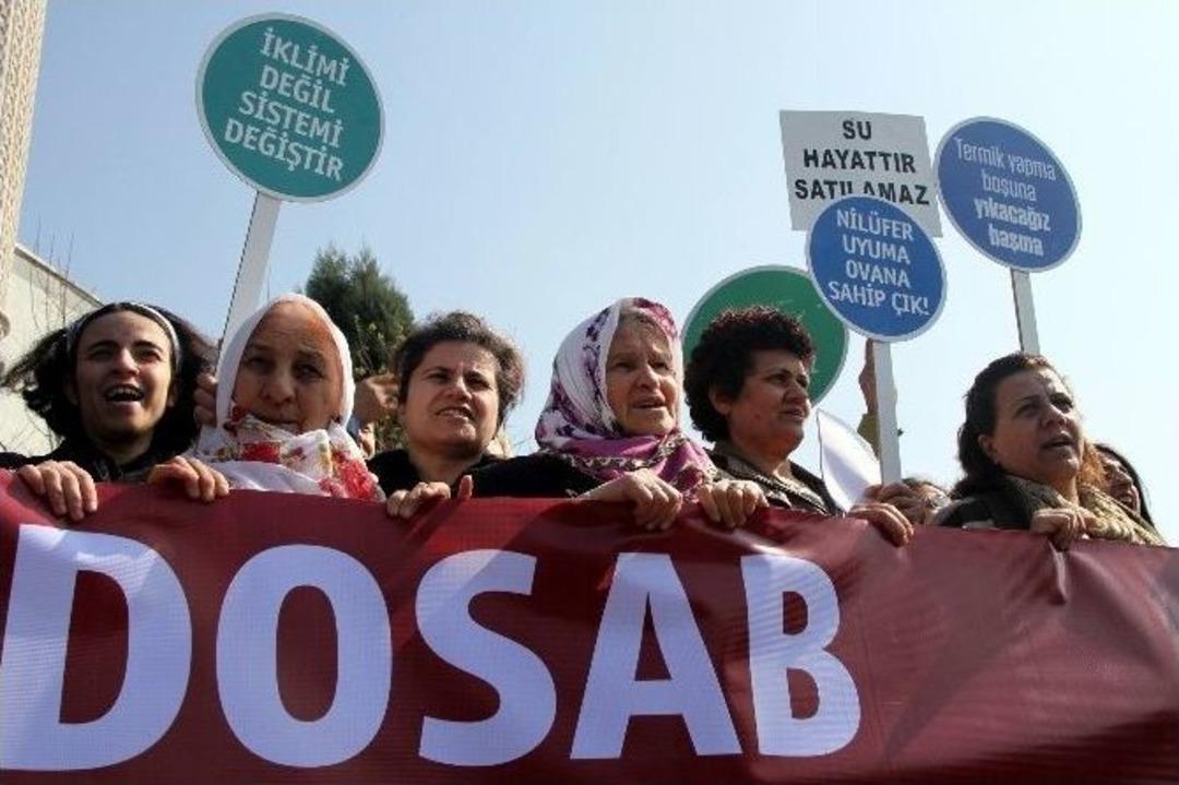 Bursalı &Ccedil;evreci Kadınlardan Santral Eylemi