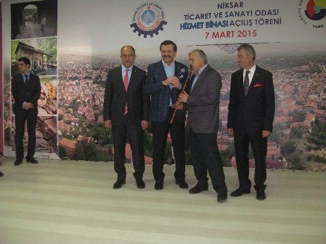 Tobb Başkanı Hisarcıklıoğlu Niksar Tso Hizmet Binasını Açtı