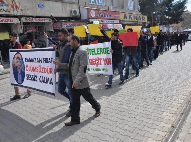 Kahta’da Ramazan Fırat İçin Oturma Eylemi Yapıldı