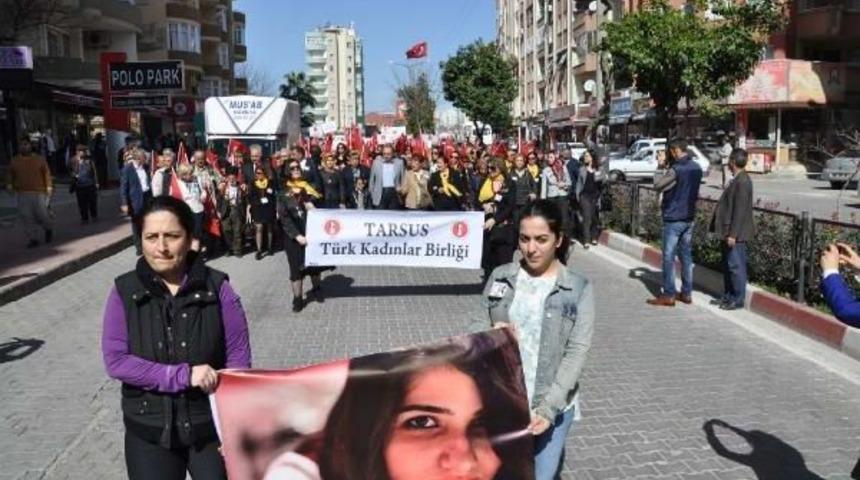 Tarsus'ta Sessiz 8 Mart Y&uuml;r&uuml;y&uuml;ş&uuml;