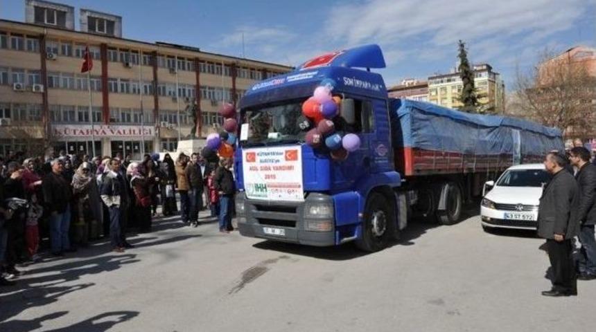 K&uuml;tahya İhh&rsquo;dan Suriye&rsquo;ye Yardım