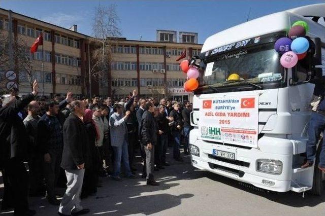 Kütahya İhh’dan Suriye’ye Yardım