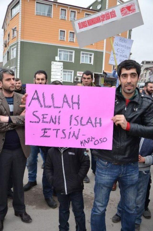 Dilovası nda &Ccedil;&ouml;p Protestosu 1