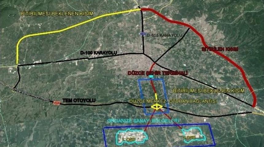 D&uuml;zce Otoban Bağlantısında Sona Gelindi