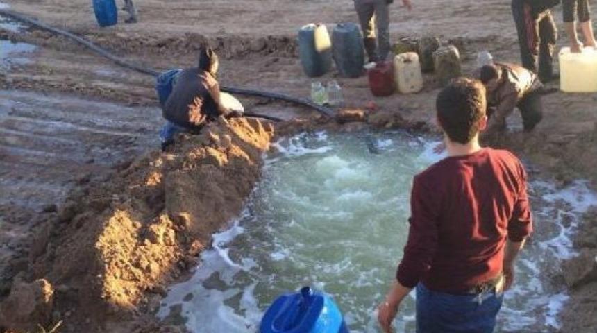 Boru Hattı Delindi, K&ouml;yl&uuml;ler Mazotu Bidonlarla G&ouml;t&uuml;rd&uuml;