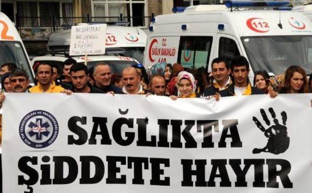 Hamile 112 Görevlisine Hastadan Tekmeli Saldırı