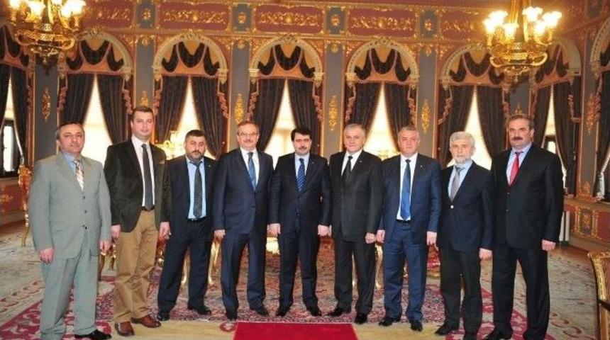 Dtso Y&ouml;netimi İstanbul Valisi Vasip Şahin&rsquo;i Ziyaret Etti