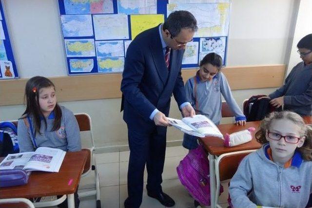 Çerkezköy Kaymakamı Kubilay Okul Denetimine Çıktı