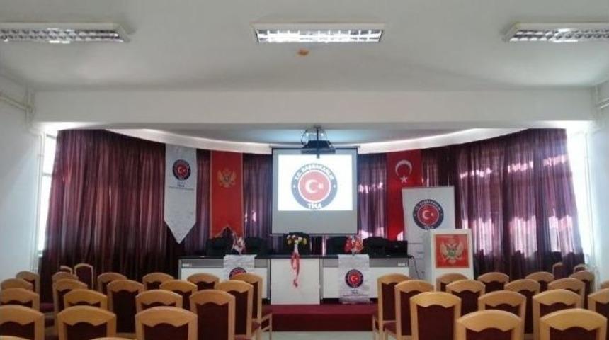 Tika&rsquo;dan Karadağ&rsquo;daki İlk&ouml;ğretim Okuluna Konferans Salonu