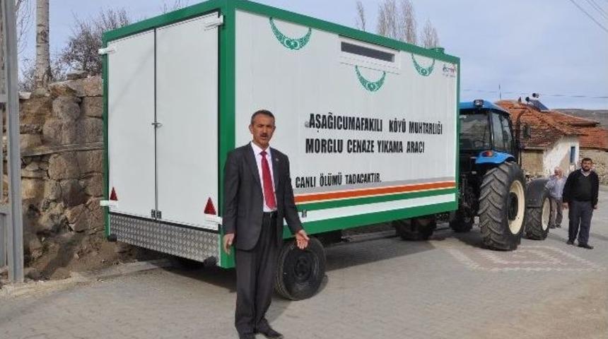 K&ouml;ylerine Morglu Cenaze Yıkama Aracı Aldılar