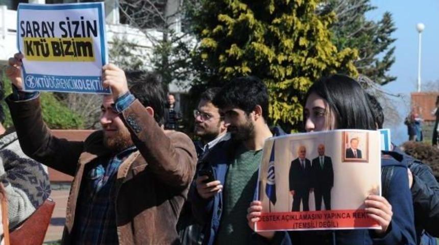 Kt&uuml;'de Rekt&ouml;r Baykal'a, Ak Parti Aday Adayına Destek Tepkisi